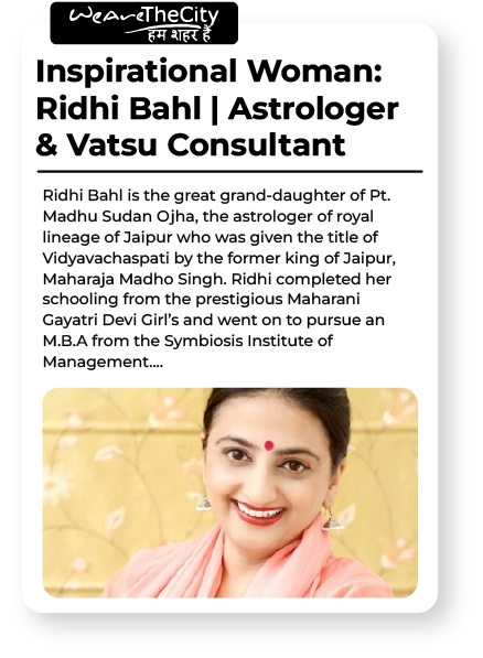 Ridhi Bahl - delhi astrologer, vastu services in india and abroad